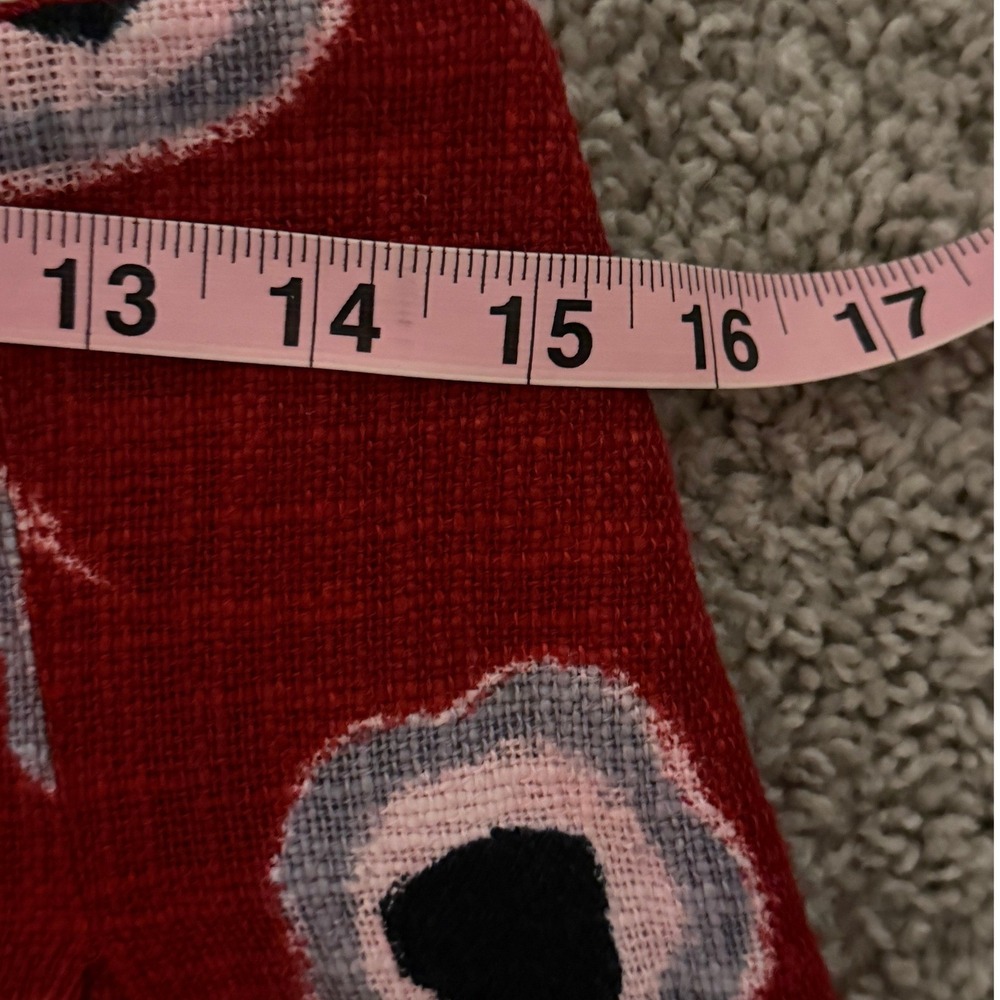 The Limited Red Floral Poppy Print A-Line 100% Cotton Skirt Size Medium Lined - Picture 7 of 8